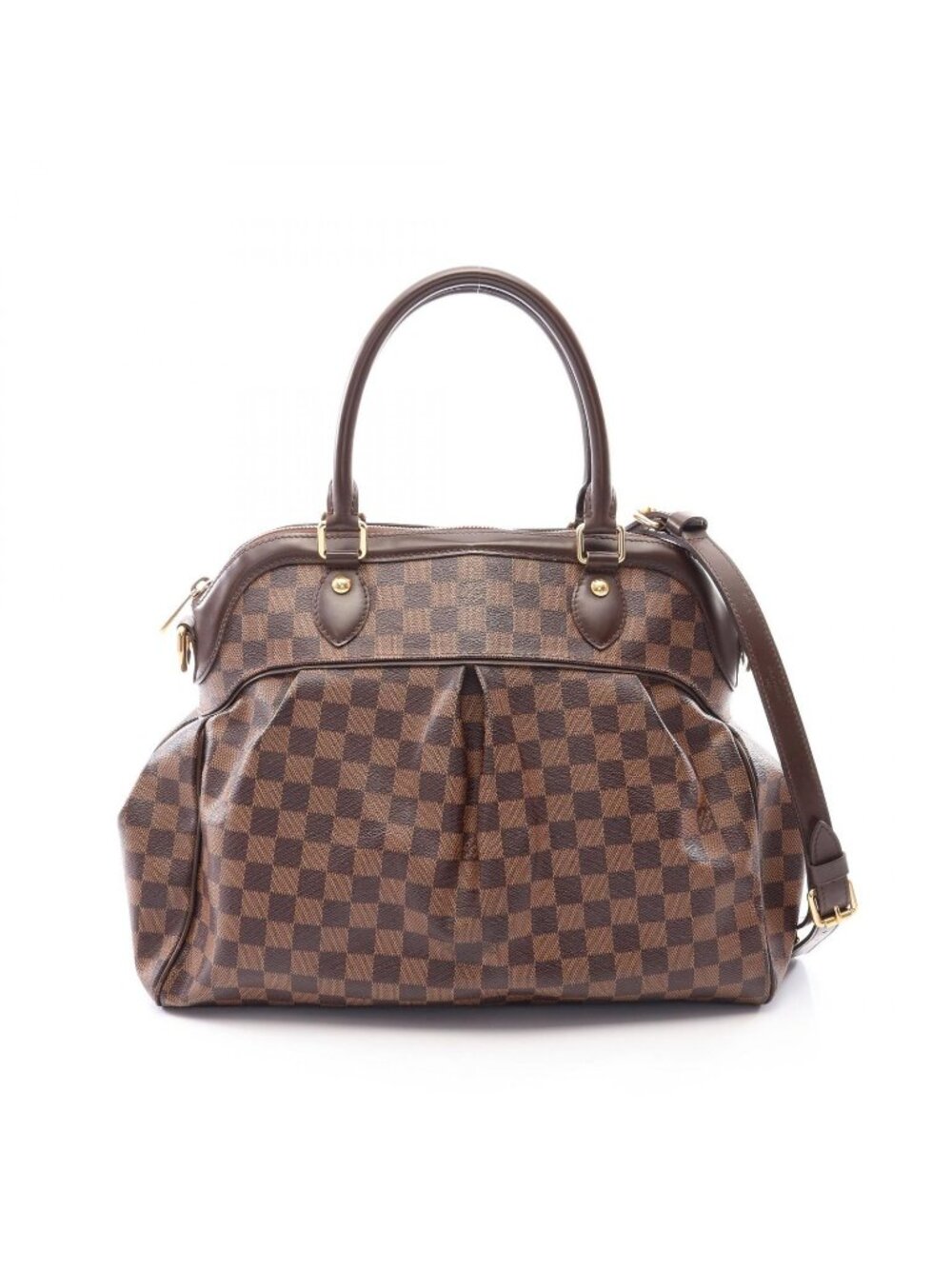 Louis Vuitton Handbag Trevi GM Damier Ebene Leather